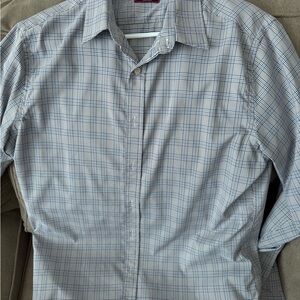 UNTUCKit Gray Checkered Casual Shirt